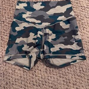 Aerie Camo High-Waisted Bike Shorts